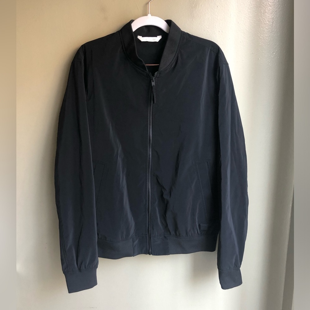 Zara Men's Technical Black Bomber Jacket Size: M
